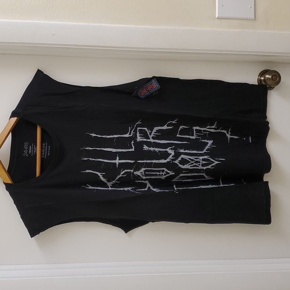 New 24 HRS Iron fist Kill your Idols vintage washed sleevless tee size medium